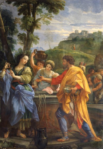 Der Diener Abrahams und Rahel von Carlo Maratta or Maratti